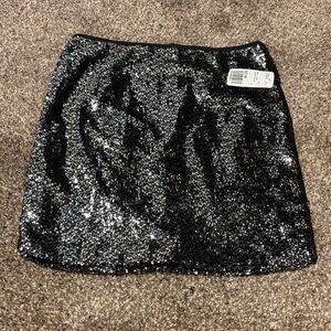 Forever 21 Black Sequin Skirt